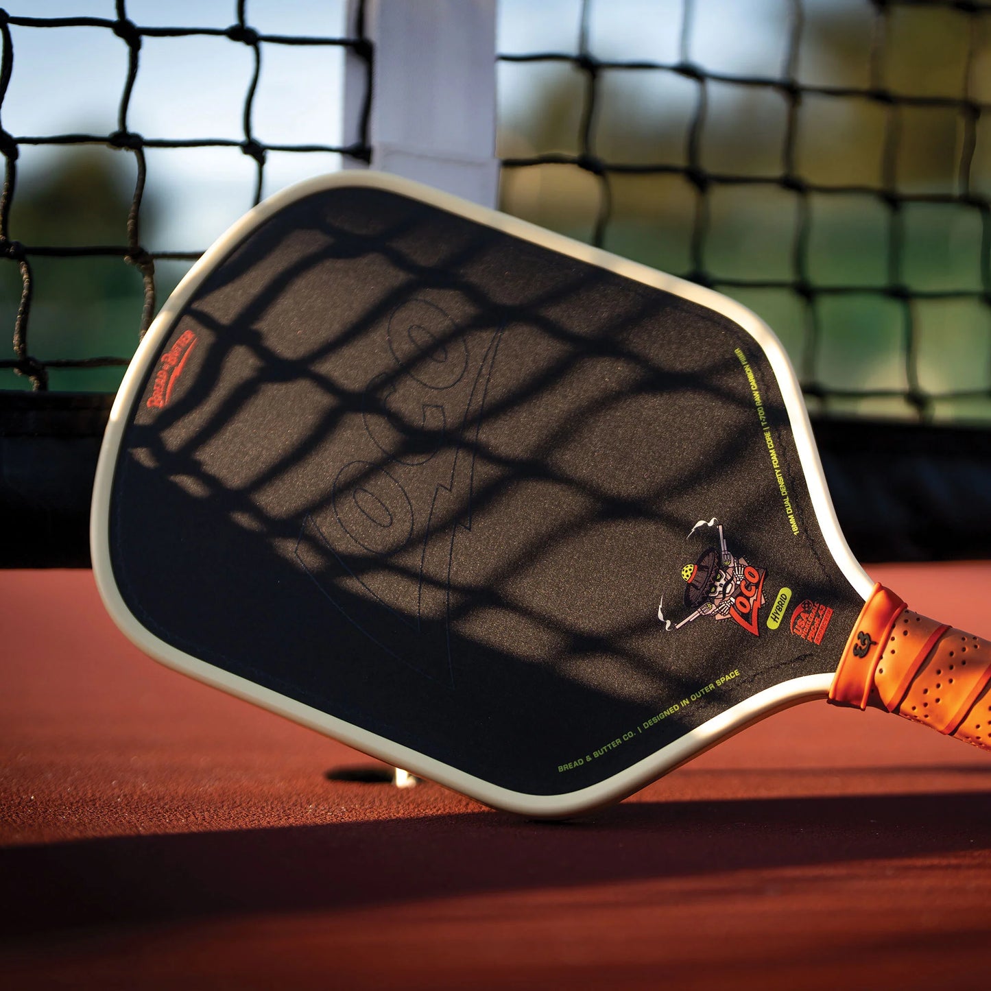 B&B Loco 16mm Pickleball Paddle- Hybrid (With Cover)