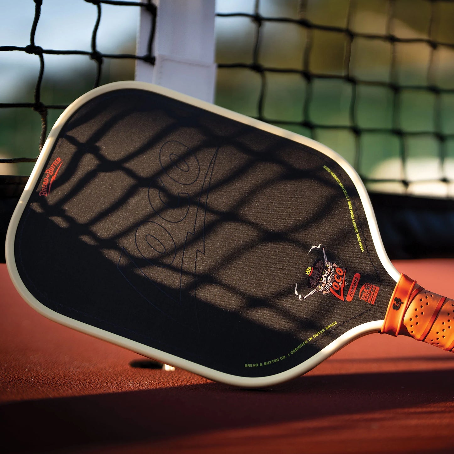 B&B Loco 16mm Pickleball Paddle- Elongated (With Cover)