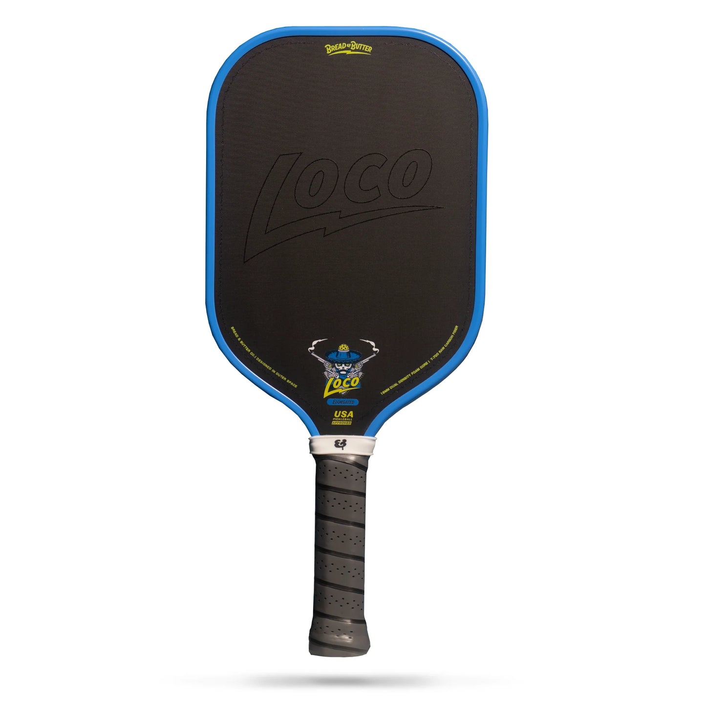 B&B Loco 16mm Pickleball Paddle- Elongated (With Cover)