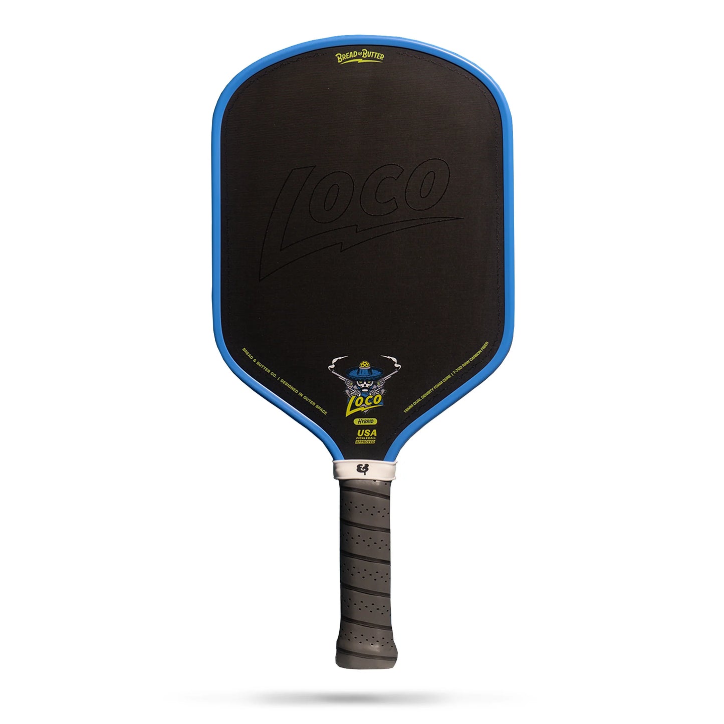 B&B Loco 16mm Pickleball Paddle- Hybrid (With Cover)