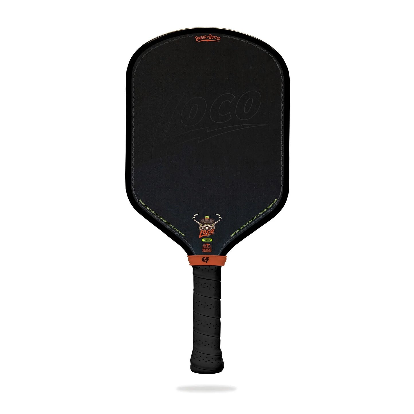 B&B Loco 16mm Pickleball Paddle- Hybrid (With Cover)