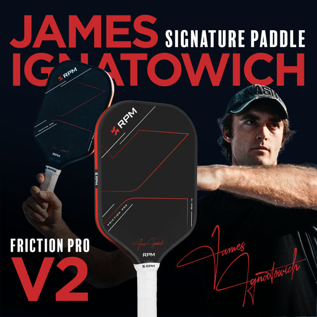 RPM FRICTION PRO 16MM ELONGATED V2 Pickleball Paddle